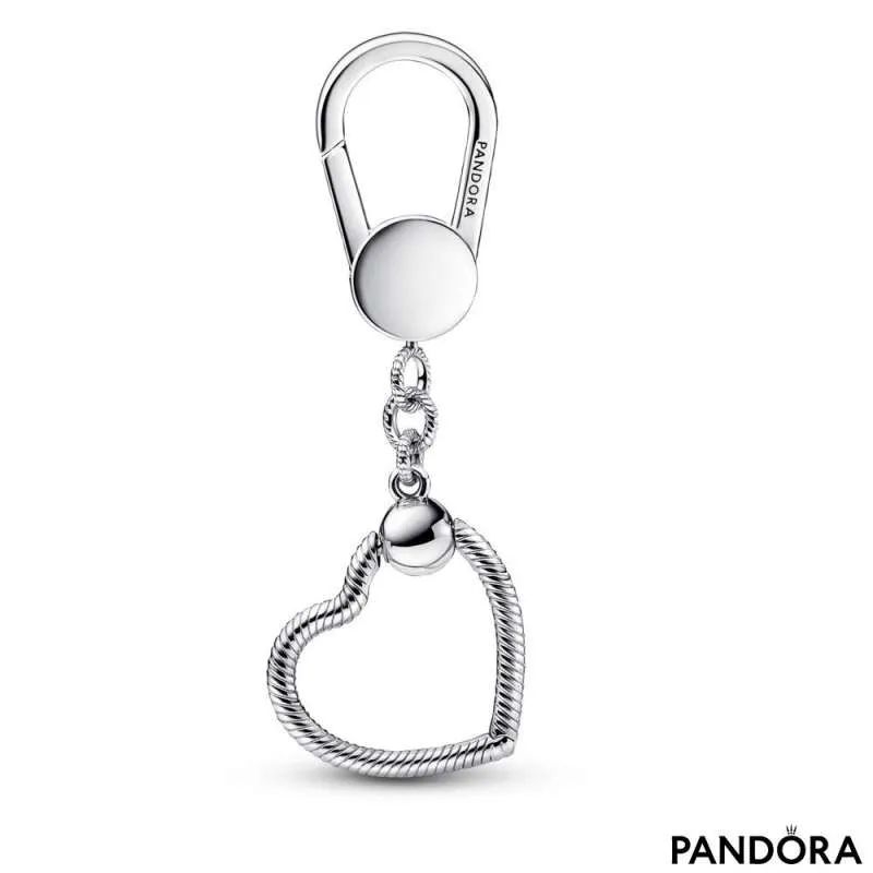Suport pentru talismane pentru poșetă cu inimă de mici dimensiuni Pandora  Moments | PANDORA